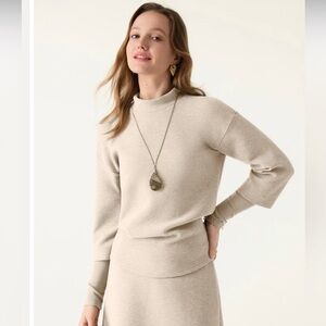 OGL FuzzLuxe Mockneck Sleeve-Warmer Top, Small